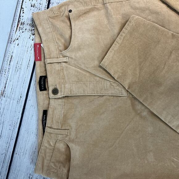 Talbots Corduroy Jegging Pants sz 14 Curvy Khaki Stretch High Waist Skinny Ankle - Picture 2 of 9